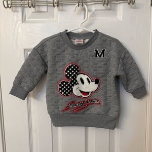 Disney Mickey Mouse Gray Kids Sweatshirt